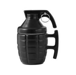 KUBEK GRANAT Z ZAWLECZKĄ PREZENT DLA CHŁOPAKA ŻOŁNIERZA SURVIVAL MILITARNY