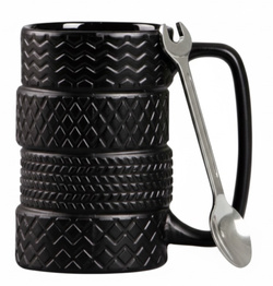 KUBEK OPONY Z ŁYŻECZKĄ MECHANIKA PREZENT DLA OJCA TATY KIEROWCY DZIADKA