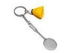 BRELOK SPORTOWY BADMINTON DLA SPORTOWCA ZAWODNIKA GRACZA RAKIETA + LOTKA
