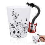 KUBEK MUZYKA CZERWONA GITARA PREZENT DLA GITARZYSTY FACETA CHŁOPAKA 250ML