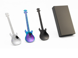 MUZYCZNE ŁYŻECZKI GITARY 3 SZT ŁYŻKI MUZYKA GITARZYSTY + PUDEŁKO PREZENTOWE