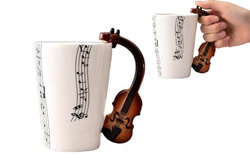 KUBEK MUZYKA SKRZYPCE 350 ML PREZENT DLA MUZYKA SKRZYPKA MELOMANA NIEGO