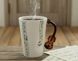 KUBEK MUZYKA SKRZYPCE 350 ML PREZENT DLA MUZYKA SKRZYPKA MELOMANA NIEGO