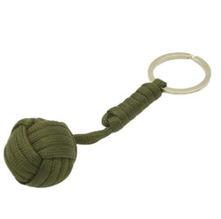 MONKEY FIST SURVIVAL BRELOK DO SAMOOBRONY KUBOTAN PARACORD +KULKA MILITARNY