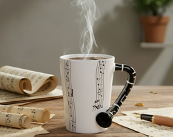 KUBEK MUZYKA KLARNET DLA KLARNECISTY DUŻY 350 ML PREZENT DLA MUZYKA NIEGO