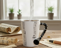 KUBEK MUZYKA KLARNET DLA KLARNECISTY DUŻY 350 ML PREZENT DLA MUZYKA NIEGO