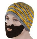 CZAPKA Z BRODĄ CIEPŁA NA ZIMOWE DNI PREZENT DLA NIEGO CHŁOPAKA FACETA