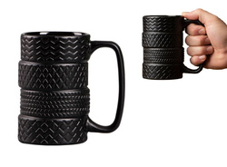 KUBEK OPONY CERAMICZNY KIEROWCY CHŁOPAKA FACETA OJCA TATY MECHANIKA 450 ML