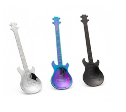 ZESTAW PREZENTOWY MUZYKA KUBEK GITARA KLASYCZNA +ŁYŻECZKI GITARY KOLOR 3SZT