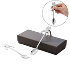 ŁYŻECZKI KOTKI SREBRNE 2 SZT +BOX PREZENTOWY PREZENT DLA KOCIARY NASTOLATKI