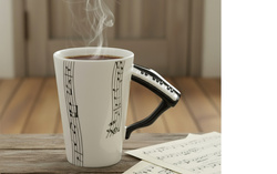 KUBEK MUZYCZNY PIANINO 250 ML PREZENT DLA KLAWISZOWCA NAUCZYCIELA MUZYKI
