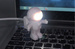 LAMPKA ASTRONAUTA NA USB OŚWIETLENIE LED DUŻA 6x7 DO LAPTOPA KOMPUTERA
