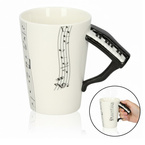 KUBEK MUZYCZNY PIANINO 250 ML PREZENT DLA KLAWISZOWCA NAUCZYCIELA MUZYKI