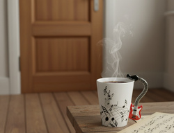 KUBEK MUZYKA CZERWONA GITARA PREZENT DLA GITARZYSTY FACETA CHŁOPAKA 250ML