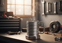 KUBEK ŚRUBA SREBRNY PREZENT DLA MAJSTERKOWICZA MECHANIKA CHŁOPAKA OJCA +BOX