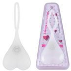 LAMPKA ROWEROWA JAJA SILIKONOWA W KSZTAŁCIE JAJ CZERWONA SERCE NA BATERIE