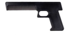 GRZEBIEŃ TWARDZIELA GRZEBYK JAK PISTOLET PREZENT DLA FRYZJERA BARBERA GADŻE