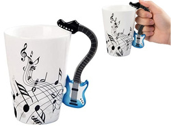 KUBEK MUZYKA NIEBIESKA GITARA PREZENT DLA GITARZYSTY FACETA CHŁOPAKA 250ML