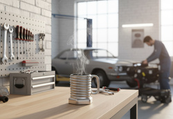 KUBEK ŚRUBA SREBRNY PREZENT DLA MAJSTERKOWICZA MECHANIKA CHŁOPAKA OJCA +BOX