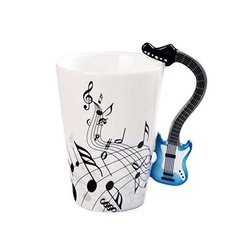 KUBEK MUZYKA NIEBIESKA GITARA PREZENT DLA GITARZYSTY FACETA CHŁOPAKA 250ML