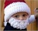 Czapka z brodą dla dzieci Santa Claus
